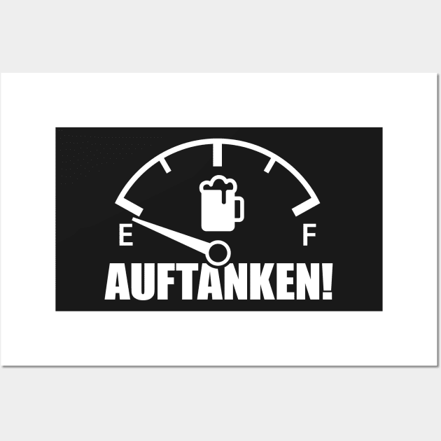 Fill up on beer speedometer (white) Wall Art by GetThatCar